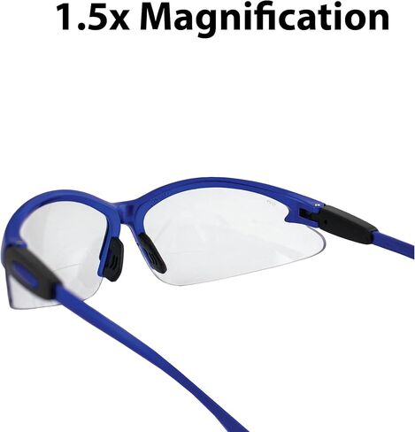 Birdz Eyewear Flamingo Safety Glasses for Nurses Dental Assistant Glasses Shooting Sunglasses for Women Ladies Men Blue Frame & Clear 1.5 Magnification Bifocal Lens in Saudi Arabia