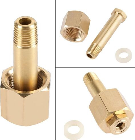 CGA 320 NPT1/4 Adapters Nut Set with Sealing Gaskets for Carbon Dioxide Cylinder Regulator Pressure Reducers Fitting Professional Brass Valves Nut Connection in Saudi Arabia