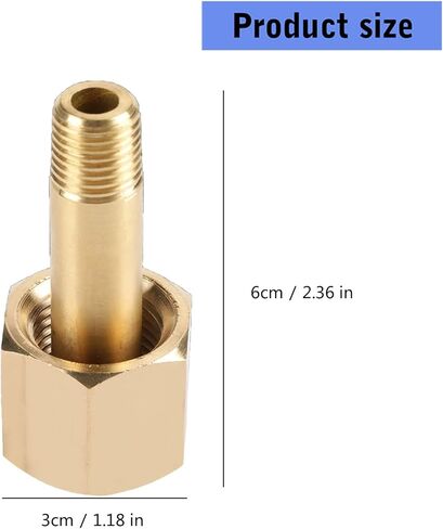 CGA 320 NPT1/4 Adapters Nut Set with Sealing Gaskets for Carbon Dioxide Cylinder Regulator Pressure Reducers Fitting Professional Brass Valves Nut Connection in Saudi Arabia