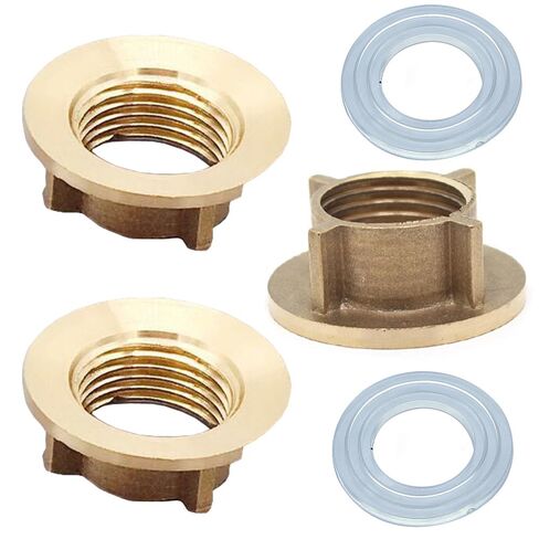 3 Pack Kitchen Faucet Lock Nut with 1/2 Inch PT Female Thread Heavy Duty Brass Fixture Locknut for Kitchen Sink Water Tap Plumbing Connection Bathroom Faucet Portable Dishwasher Water Heater in Saudi Arabia