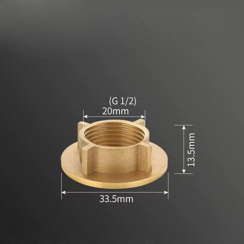 3 Pack Kitchen Faucet Lock Nut with 1/2 Inch PT Female Thread Heavy Duty Brass Fixture Locknut for Kitchen Sink Water Tap Plumbing Connection Bathroom Faucet Portable Dishwasher Water Heater in Saudi Arabia