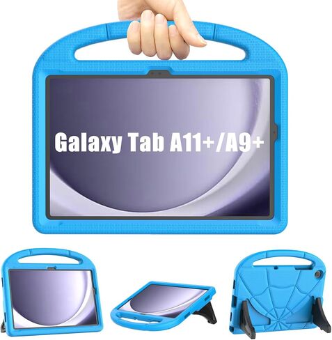 Lainergie Samsung Galaxy Tab A9 Plus Case for Kids 11 Inch 2023 (Fit Model: SM-X210/X216/X218), Lightweight Shockproof Kids Friendly Cover with Handle Stand for Samsung Galaxy A9+ Tablet 2023, Blue in Kuwait