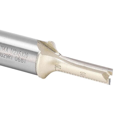 Marhynchus Carbide Milling Cutter 3 Flute Straight Shank End Mill for Woodworking 1/2in Shank for Soft Hardwood Density Board CNC Trimming Machine in Saudi Arabia
