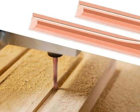 CNC Router Bits 6mm Shank Straight Milling Cutter 2 Flute Titanium Coated Carbide End Mill for MDF Acrylic Chipboard Wood(6x32mm) in Saudi Arabia
