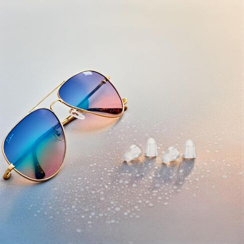 2400pcs Rimless Eyeglass Screw Cap - Silicone Screw Protector Clear Anti-Loss Replacement Covers Eyewear Accessories for Glasses Repair in Kuwait