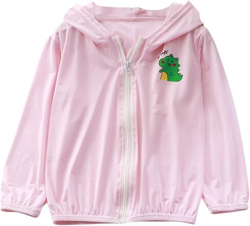 Girls Rash Guard Lightweight SPF UV Shirts UPF 50+ Sun Protection Hoodie Jackets Cute Printed Jacket Summer Fashion in Saudi Arabia