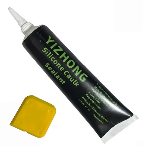 YIZHONG سيليكون مانع التسرب، أنبوب 4.2 أونصة للحمام والمطبخ، سهل الضغط والاستخدام السلس، رائحة منخفضة (شفاف - 4 أونصة) in Kuwait
