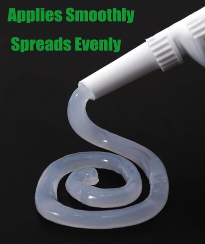 YIZHONG سيليكون مانع التسرب، أنبوب 4.2 أونصة للحمام والمطبخ، سهل الضغط والاستخدام السلس، رائحة منخفضة (شفاف - 4 أونصة) in Kuwait