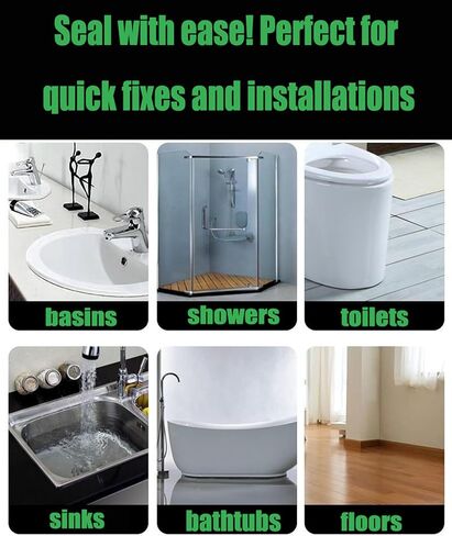 YIZHONG سيليكون مانع التسرب، أنبوب 4.2 أونصة للحمام والمطبخ، سهل الضغط والاستخدام السلس، رائحة منخفضة (شفاف - 4 أونصة) in Kuwait