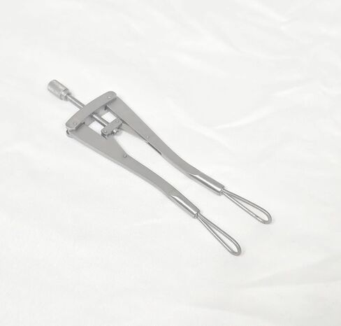 كمامة فم القوارض قابلة للتعديل من الفولاذ المقاوم للصدأ بطول 12 سم وفتحة خد القوارض 4 بوصات لفتحات فم الثدييات الصغيرة في طب الأسنان والتي تم تصميمها لتكون سهلة الاستخدام لجميع الأطباء البيطريين. in Kuwait