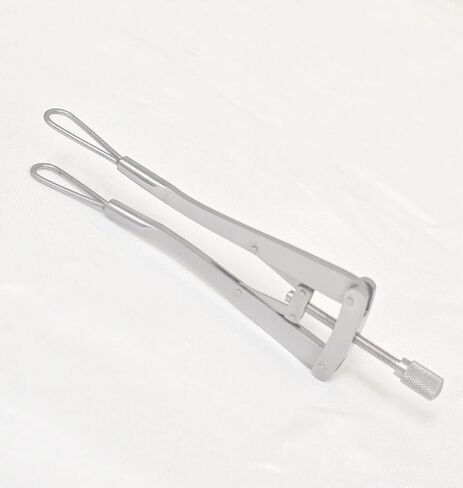 كمامة فم القوارض قابلة للتعديل من الفولاذ المقاوم للصدأ بطول 12 سم وفتحة خد القوارض 4 بوصات لفتحات فم الثدييات الصغيرة في طب الأسنان والتي تم تصميمها لتكون سهلة الاستخدام لجميع الأطباء البيطريين. in Kuwait