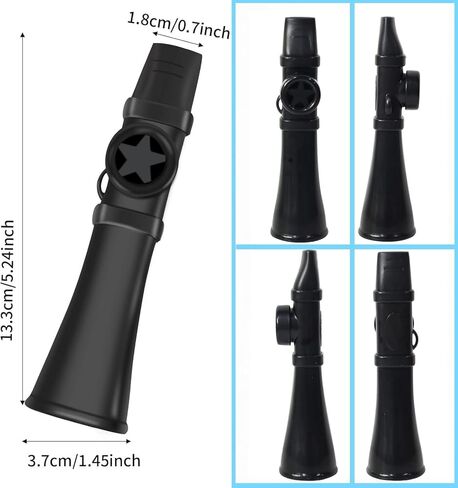 Premium Kazoo 3 Pcs, Upgraded Kazoo No Membrane Replacement Easy to Learn Musical Instruments Great Sound Solo Play Fun Kazoos for Guitar, Ukulele, Piano, Unique Gift for All Ages in Kuwait