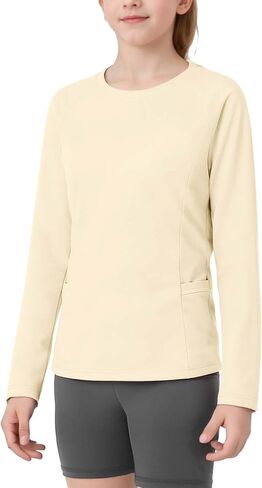 Girls Rash Guard Swim Shirts Long Sleeve UPF 50+ Sun Protection Quick Dry SPF UV Shirt Summer Beach Clothes in Saudi Arabia