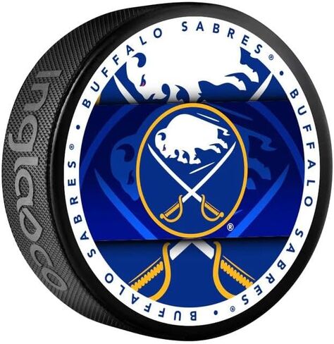 Sabres Officially Licensed Medallion Design Hockey Puck in Saudi Arabia