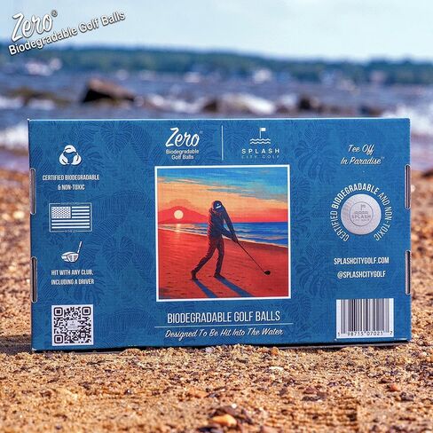 كرات الجولف Zero® القابلة للتحلل البيولوجي | 100 كرة | كرات جولف صديقة للبيئة وغير سامة للعب على الواجهة البحرية | معتمد للتحلل البيولوجي | أفضل أداء كرة جولف قابلة للتحلل البيولوجي | صنعت في الولايات المتحدة الأمريكية in Kuwait