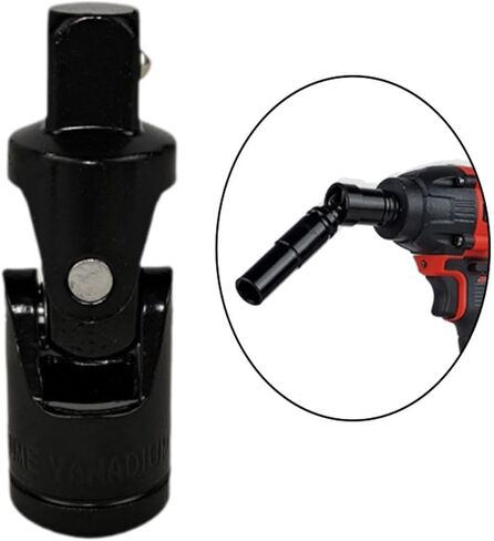 Generic 1/2 inch Universal Joint Socket Impact Driver Tool for Automotive Use, 90 Degree in Saudi Arabia