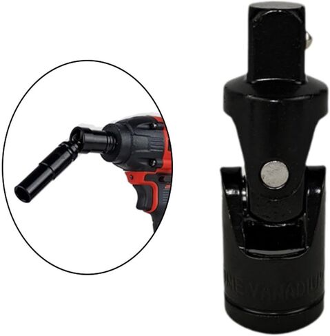 Generic 1/2 inch Universal Joint Socket Impact Driver Tool for Automotive Use, 90 Degree in Saudi Arabia