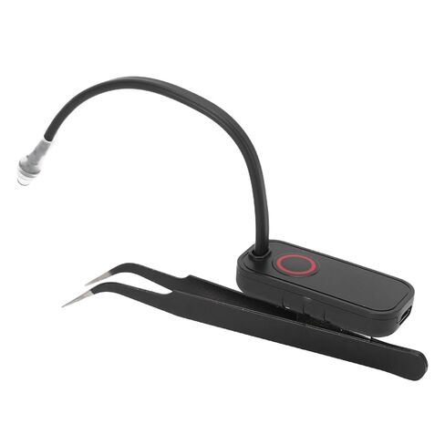 Eyelash Extension Light, Bendable Flexible Hose LED Curing Light, 1W 405nm Wavelength with Touch Control & Tweezers, Ideal for Eyelash Application in Kuwait