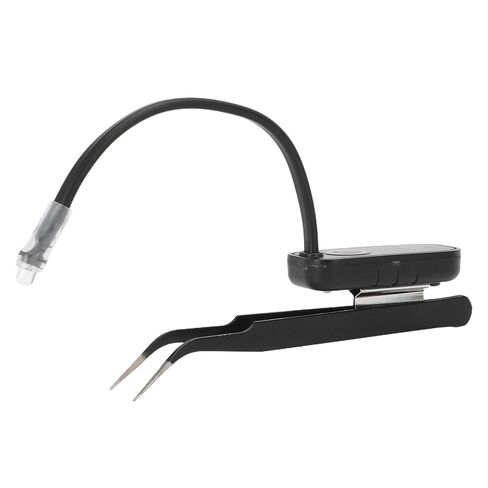 Eyelash Extension Light, Bendable Flexible Hose LED Curing Light, 1W 405nm Wavelength with Touch Control & Tweezers, Ideal for Eyelash Application in Kuwait