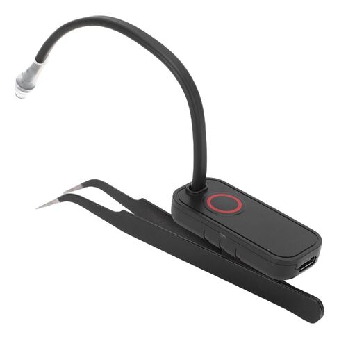 Eyelash Extension Light, Bendable Flexible Hose LED Curing Light, 1W 405nm Wavelength with Touch Control & Tweezers, Ideal for Eyelash Application in Kuwait