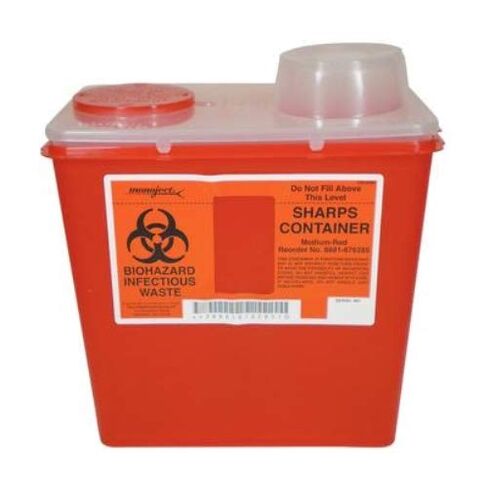 8 Quart Red Chimney Top Sharps Container, 1 ea in Saudi Arabia
