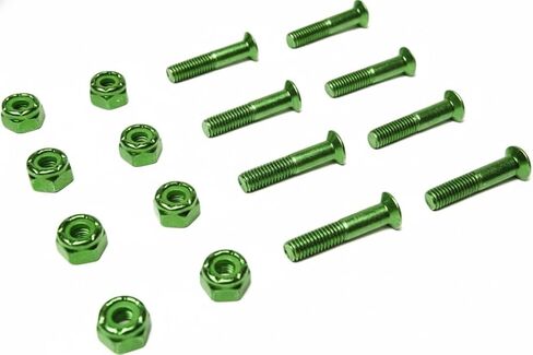 مجموعة أدوات لوح التزلج سكرو سيتي - 8 مسامير و8 صواميل - GEMS Emerald Green Phillips 1 بوصة in Kuwait