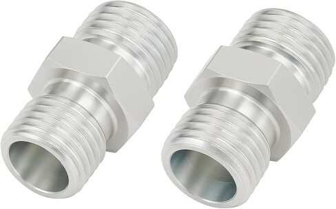 2 قطعة M16-M16 محولات تركيبات المس الكربون من أجل تكيف الحفار الصغير أو تقليل أو توسيع توصيل مثل الهواء والوقود وأنابيب المياه وما إلى ذلك موصل تركيب الأنابيب المستقيمة بالكامل in Kuwait