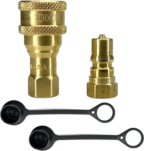 طقم قطع هيدروليكي سريع أصلي من سلسلة Dixon H-Series 3/8 بوصة ISO-B - (1 قيراط) 3HF3-B | (1 قيراط) H3F3-B | (2 قيراط) 3HDP-H3DC - نحاس | أنثى NPTF QDC | ضغط عمل 3000 رطل لكل بوصة مربعة (3/8 بوصة × 3/8 بوصة FNPTF) in Kuwait