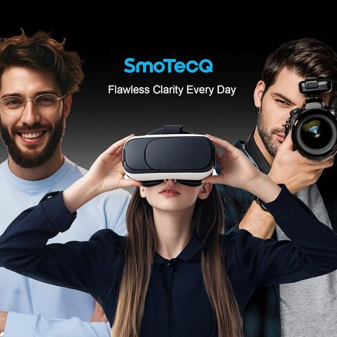 مناديل عدسة SmoTecQ للنظارات، 180 منديل تنظيف النظارات ملفوف بشكل فردي مع قطعتين من القماش من الألياف الدقيقة للحصول على لمسة نهائية خالية من الخطوط، آمنة للعدسات المغلفة والشاشات وعدسات الكاميرا in Kuwait