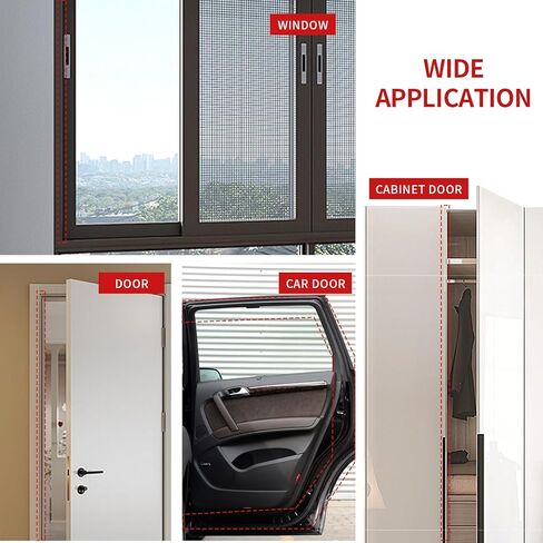 40 Feet Kerf Door Weather Stripping Seal With 8 PCS Corner Seals, Long Reach V-Shaped Strip for Frame Insulation and Soundproofing Large Gaps (Brown) in Saudi Arabia