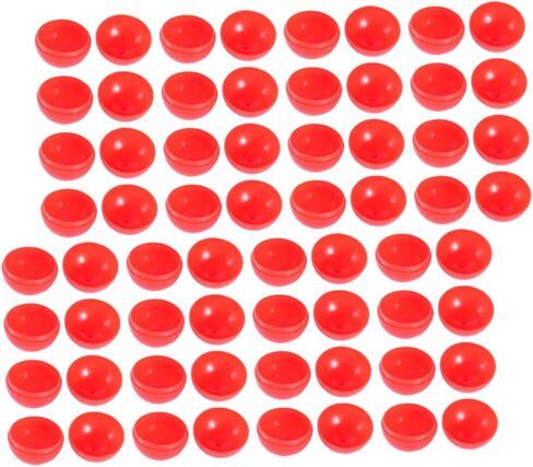 Toyvian 100pcs Red Openable Lottery Balls PVC Reusable Sphere Game Props for Raffle Drawings Party Activities Indoor Entertainment in Kuwait