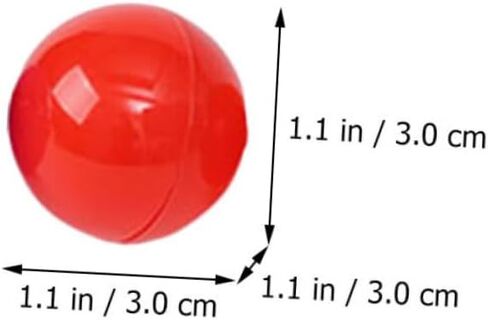 Toyvian 100pcs Red Openable Lottery Balls PVC Reusable Sphere Game Props for Raffle Drawings Party Activities Indoor Entertainment in Kuwait