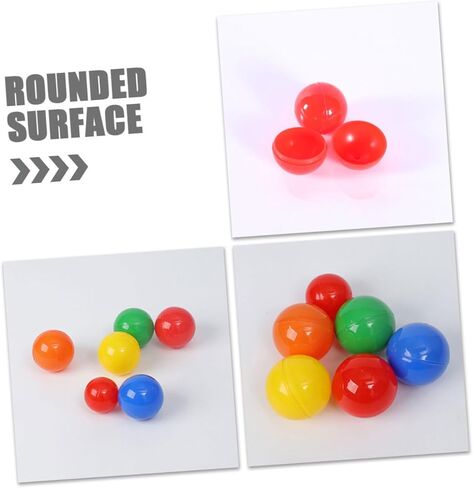 Toyvian 100pcs Red Openable Lottery Balls PVC Reusable Sphere Game Props for Raffle Drawings Party Activities Indoor Entertainment in Kuwait