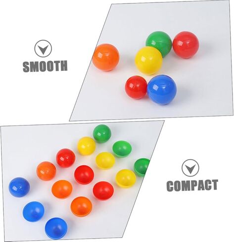 Toyvian 100pcs Red Openable Lottery Balls PVC Reusable Sphere Game Props for Raffle Drawings Party Activities Indoor Entertainment in Kuwait