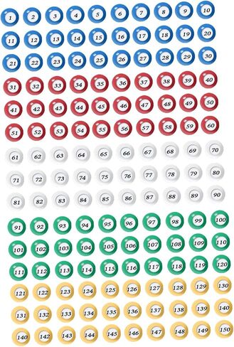 150x Bingo Balls Accessories Raffle Balls for Regal Game Traveling Family in Kuwait
