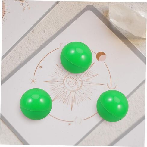 50pcs Green Openable Lottery Balls PVC Raffle Drawing Balls for Party Games Event Props Reusable Game Supplies with Bright Color in Saudi Arabia