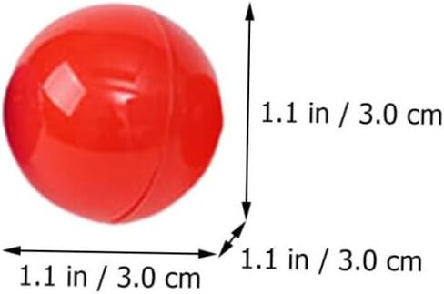 100pcs Openable Lottery Balls for Raffle Drawings Party Game Supplies Bright Red Entertainment Balls with Surprise for Family and Friends in Saudi Arabia