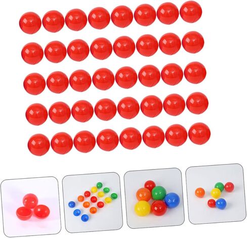 100pcs Openable Lottery Balls for Raffle Drawings Party Game Supplies Bright Red Entertainment Balls with Surprise for Family and Friends in Saudi Arabia