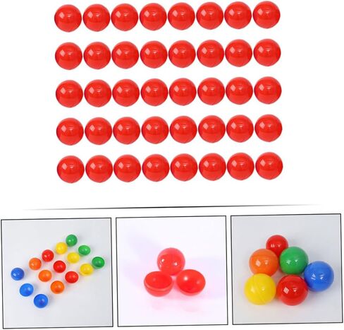 100pcs Openable Lottery Balls for Raffle Drawings Party Game Supplies Bright Red Entertainment Balls with Surprise for Family and Friends in Saudi Arabia