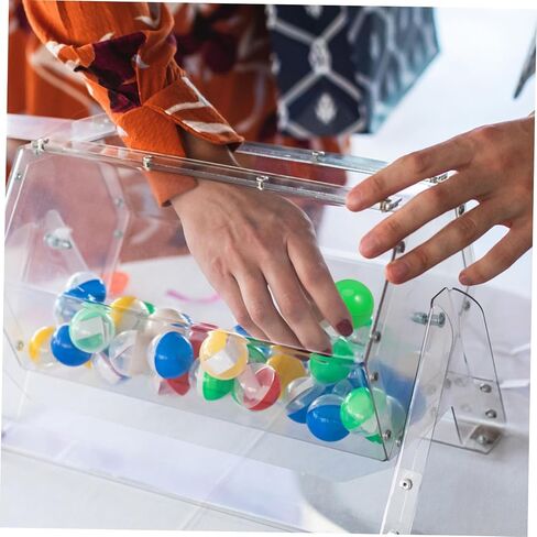 50 قطعة من كرات اليانصيب البلاستيكية الخضراء القابلة للفتح لمستلزمات الحفلات، دعائم لعبة رسم السحب، مادة بولي كلوريد الفينيل خفيفة الوزن للمناسبات العائلية والأنشطة الترفيهية in Kuwait