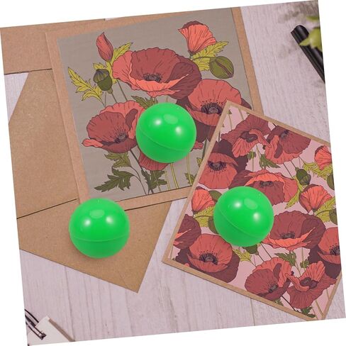 50 قطعة من كرات اليانصيب البلاستيكية الخضراء القابلة للفتح لمستلزمات الحفلات، دعائم لعبة رسم السحب، مادة بولي كلوريد الفينيل خفيفة الوزن للمناسبات العائلية والأنشطة الترفيهية in Kuwait