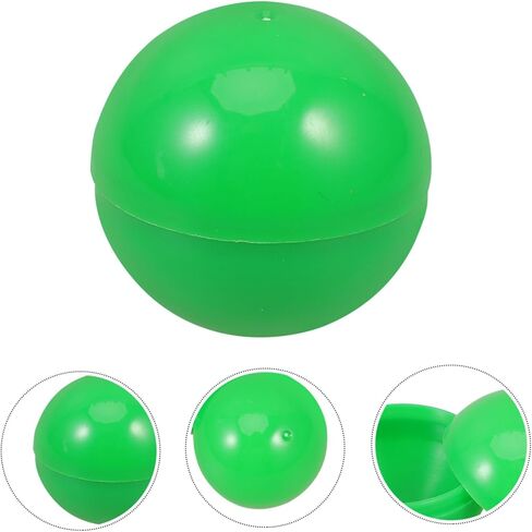 50 قطعة من كرات اليانصيب البلاستيكية الخضراء القابلة للفتح لمستلزمات الحفلات، دعائم لعبة رسم السحب، مادة بولي كلوريد الفينيل خفيفة الوزن للمناسبات العائلية والأنشطة الترفيهية in Kuwait