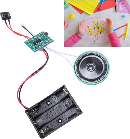 Recordable Sound Module, DIY Music Voice Recording Module Chip with Speaker, Can Recording 4 Minutes for Personalized Greetings, Holiday Crafts Cards in Saudi Arabia
