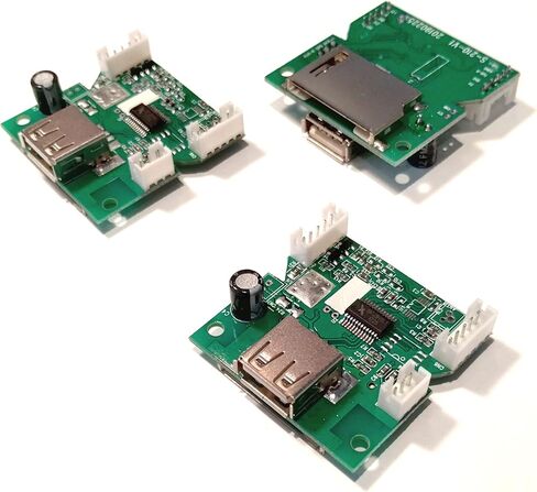 3PCS mp3 Player Board Module with Both USB/SD Card U Disk | Play MP3 decoder Board with Stereo Audio Decoding | 5V 2 Audio Channels in Kuwait