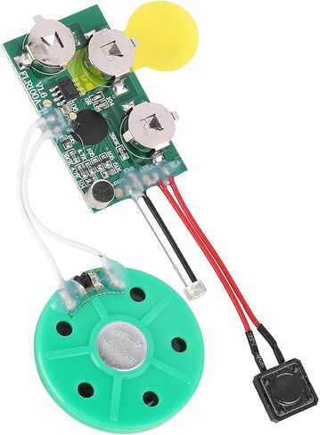 FOSA 60 Seconds Recordable Voice Sound Chip, Recordable Sound Module for DIY Greeting Cards, with Light Activation & Replaceable Battery in Kuwait
