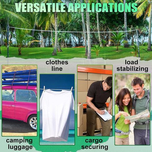 Junkin 4 Pack Volleyball Net Tension Straps 39.4 Inches Adjustable Bungee Cords with Stainless Steel Snap Hook Heavy Duty Volleyball Net Tie Down Straps for Outdoor Backyard Beach Sport Tension in Saudi Arabia