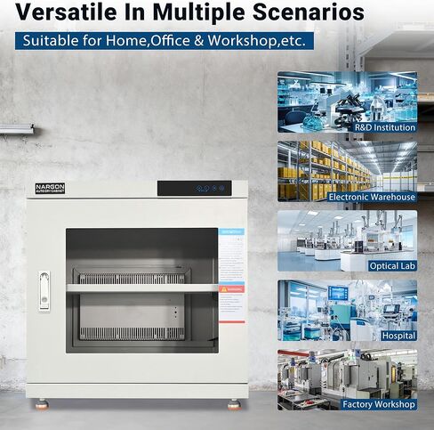 NARGON 1-20% RH 140L الخزانة الجافة الإلكترونية، خزانة المجفف ESD لتخزين العدسات البصرية، تجميعات РСВ، الرقاقة، المكونات الإلكترونية، أشباه الموصلات، المواد الكيميائية المخبرية، الموديل NMC141C in Kuwait