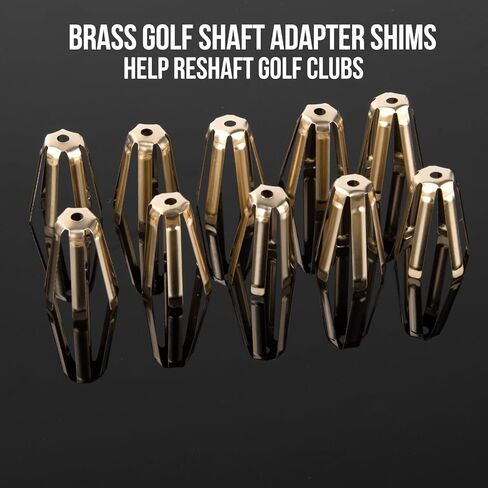 10 قطعة من الحشوات النحاسية العالمية للجولف، حشوات محول عمود الجولف يناسب .335 .350 .355 .370-6 أرجل حشوات عمود الجولف النحاسي لورشة العمل in Kuwait