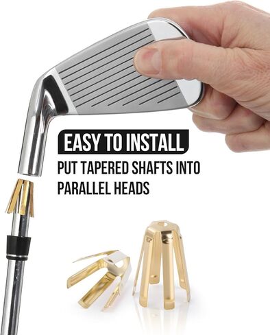 10 قطعة من الحشوات النحاسية العالمية للجولف، حشوات محول عمود الجولف يناسب .335 .350 .355 .370-6 أرجل حشوات عمود الجولف النحاسي لورشة العمل in Kuwait