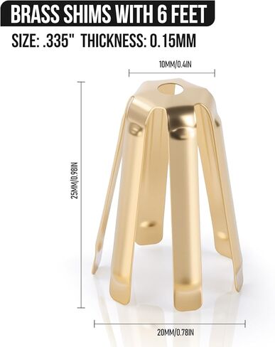 10 قطعة من الحشوات النحاسية العالمية للجولف، حشوات محول عمود الجولف يناسب .335 .350 .355 .370-6 أرجل حشوات عمود الجولف النحاسي لورشة العمل in Kuwait